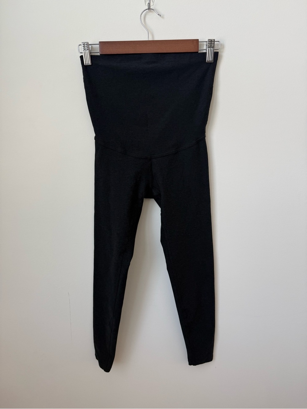 Beyond the Bump Spacedye Leggings Black Small Petite Maternity 22.5” Inseam